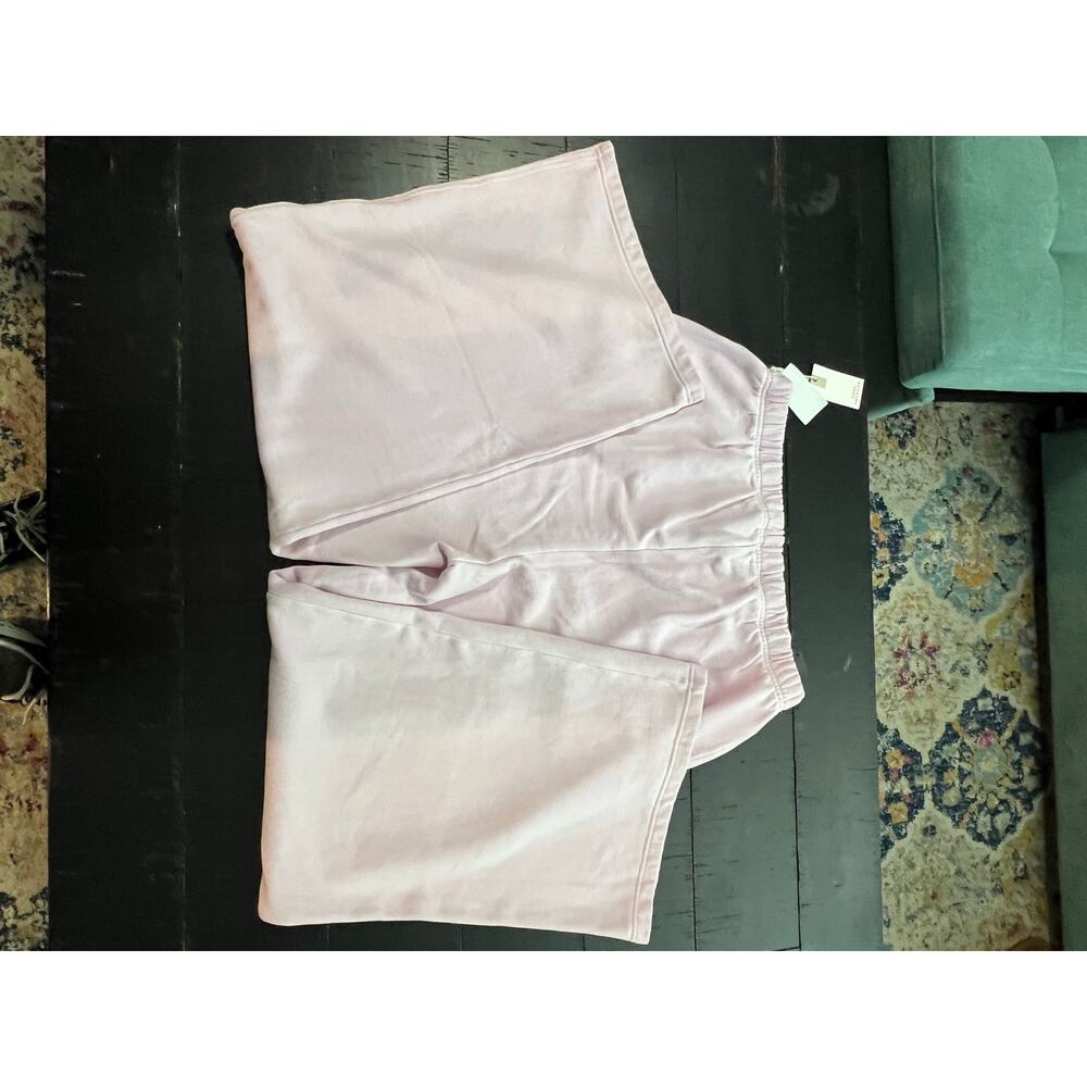 NWT 2XL Plus Good American Cotton Candy Pink Fleece Velour Wide Leg Sweatpants - Picture 7 of 7